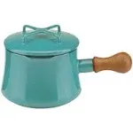 Dansk Kobenstyle 1-Qt Saucepan/Hot Cocoa Pot with Lid, Teal, Cookware & Bakeware Pots