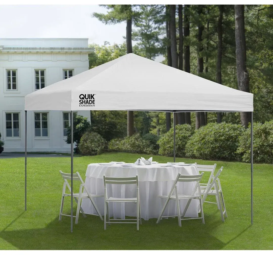 Quik Shade Expedition EX100 10' x 10' Straight Leg Canopy - White