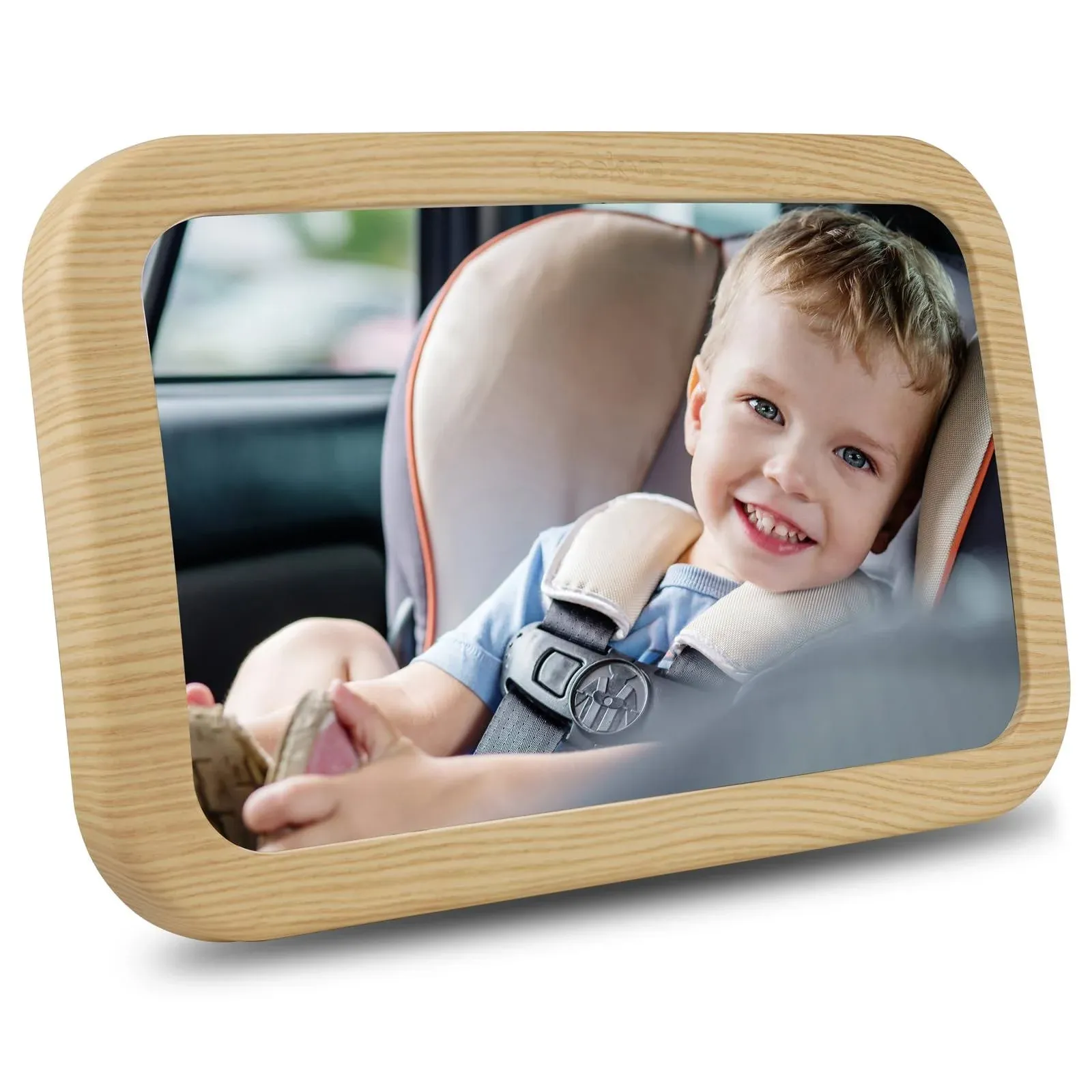 Facekyo Back Seat Baby Mirror | Wide Crystal Clear View | Rear Facing Car Sea...