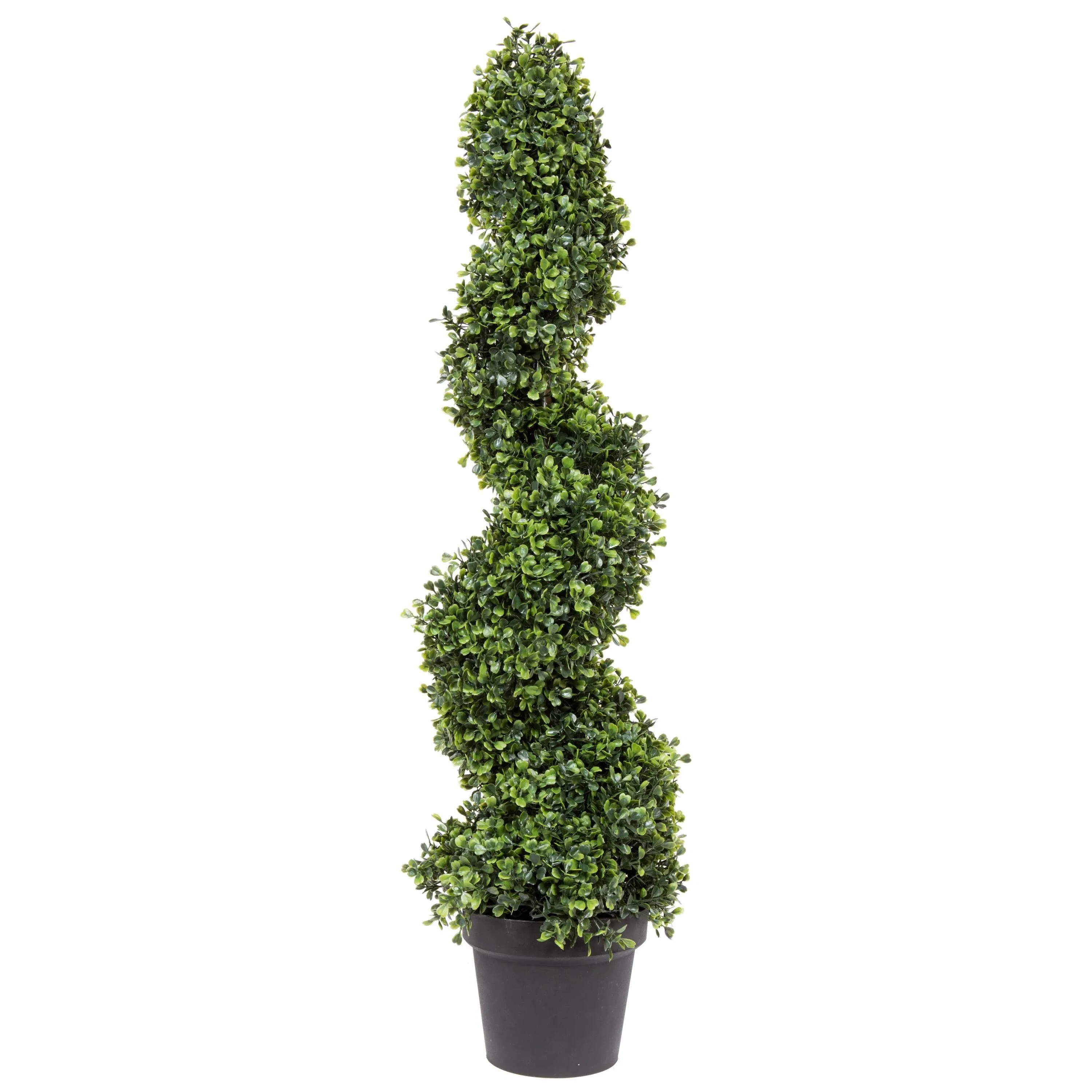 Vickerman 36" Potted Artificial Boxwood Spiral Green