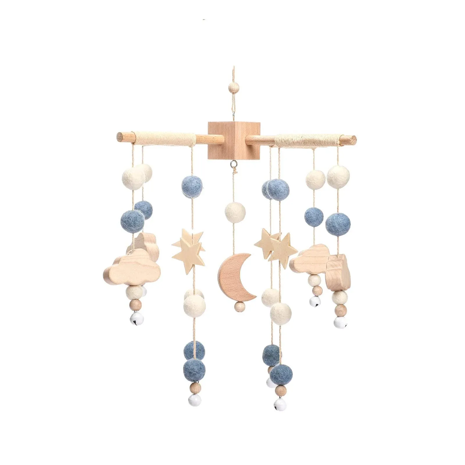 Baby Mobile for Crib | Baby Crib Nursery Mobile Star Moon for Baby Boys and Girls | Boho Nursery Decor | Baby Shower Set for Infant Bedroom Hanging Decoration Toy