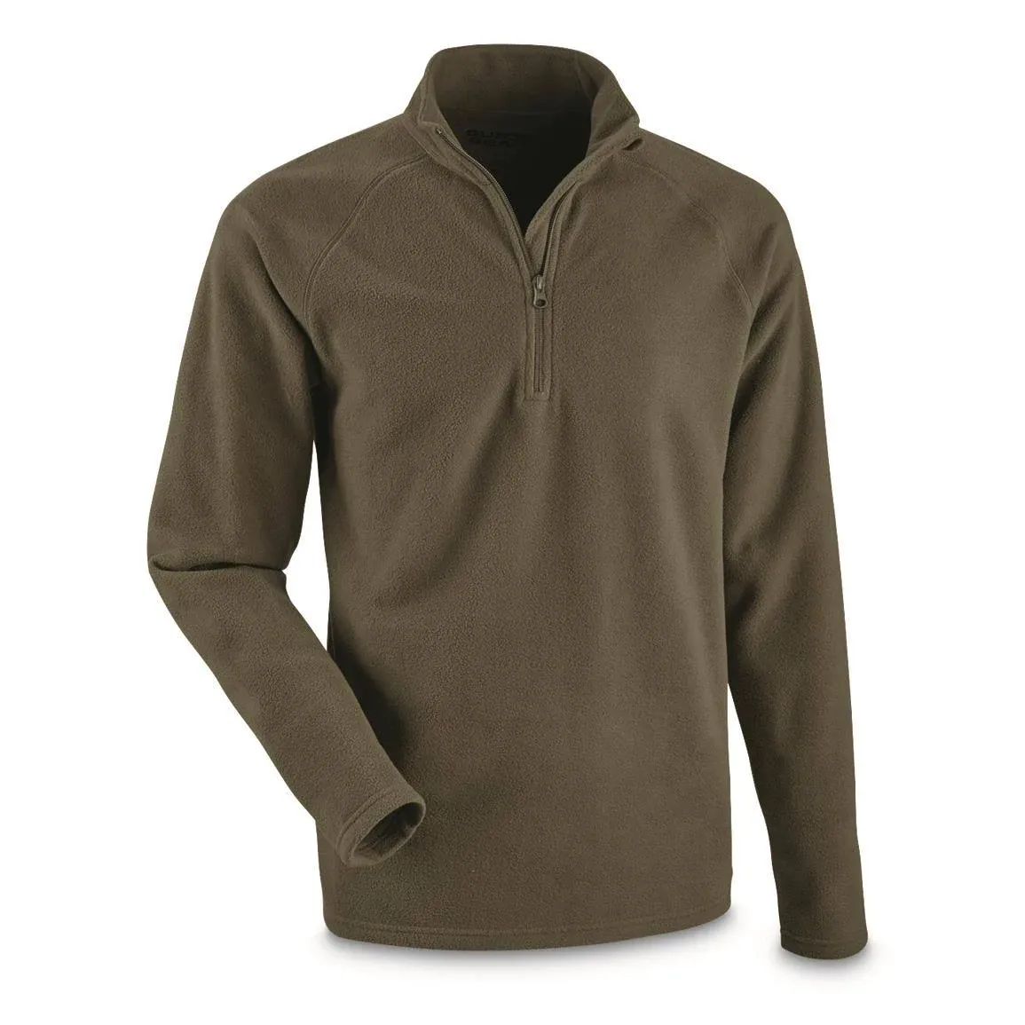 Guide Gear Men's Heavyweight Fleece Quarter-Zip Pullover Sweater Moisture-Wicking ...