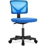 DUMOS Desk Chair - Armless Mesh Office Chair Ergonomic Computer Desk Chair No Armrest Small Mid Back Executive Task Chair with Lumbar Support and Swiv