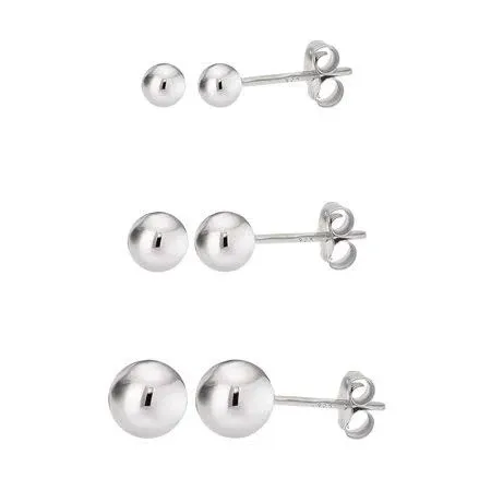 Women Kezef Sterling Silver Ball Stud Earrings