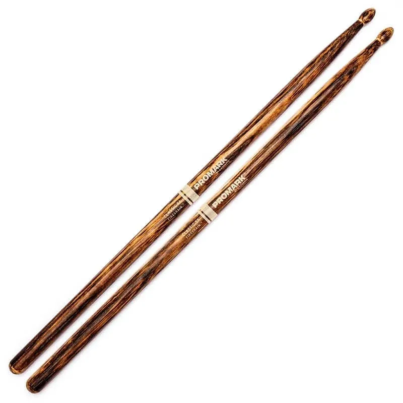 ProMark Classic Forward 5A FireGrain Hickory Drumstick, Oval Wood Tip