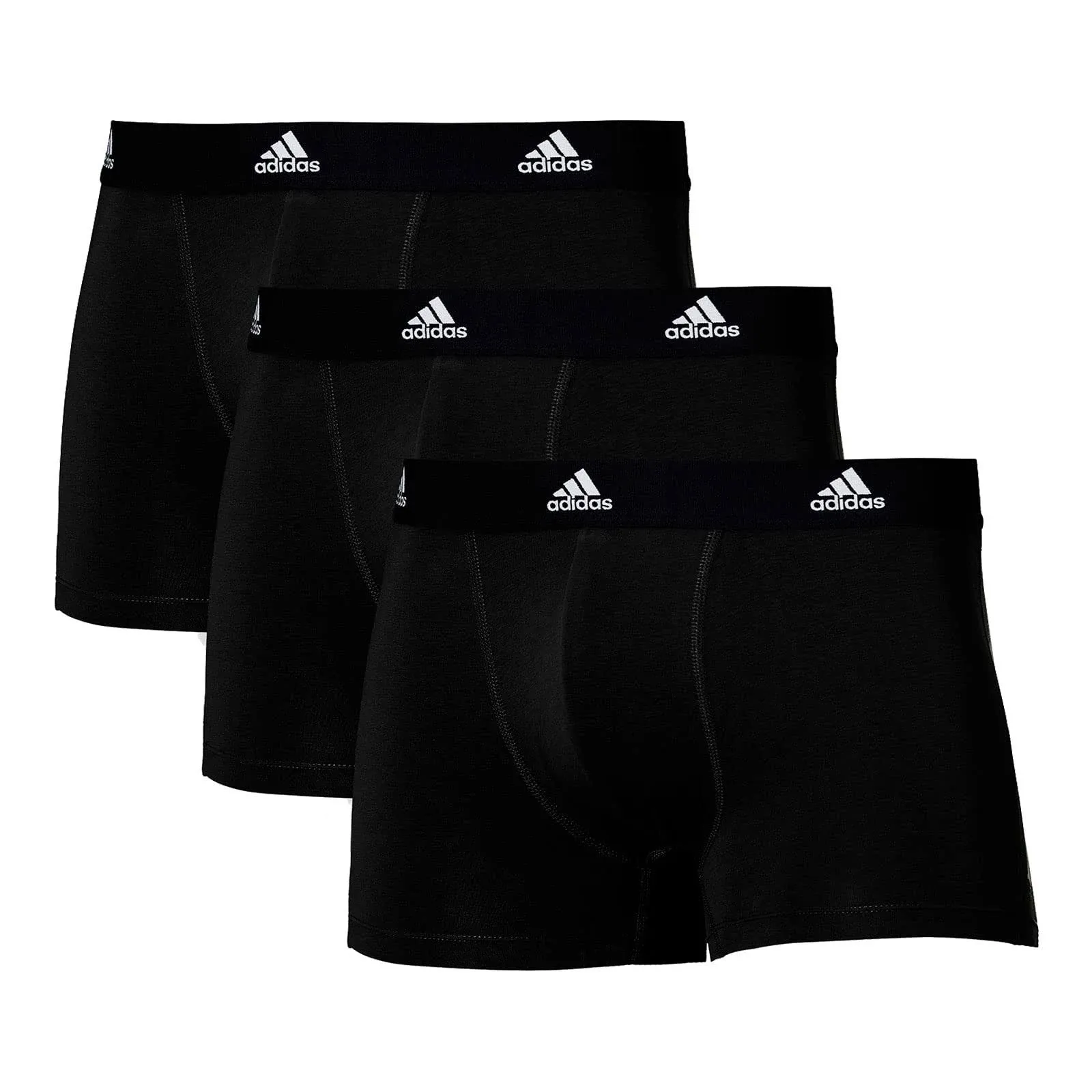 Black Active Flex Cotton 3 Pack Trunk - XL