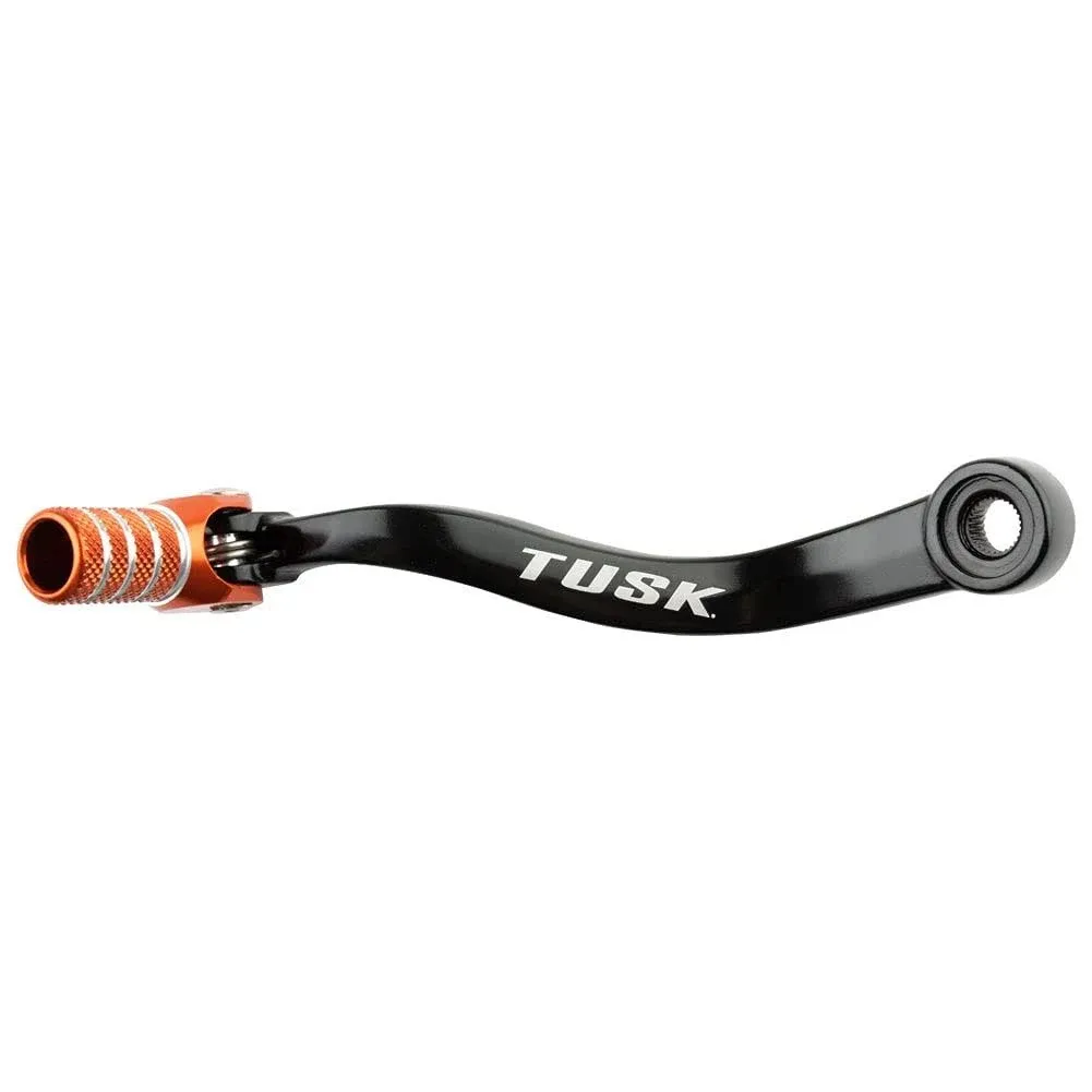 Tusk Folding Shift Lever Aluminum Black/Orange Tip