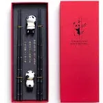 HauSun 2 Pairs Chopsticks and Chopstick Rest Gift Set