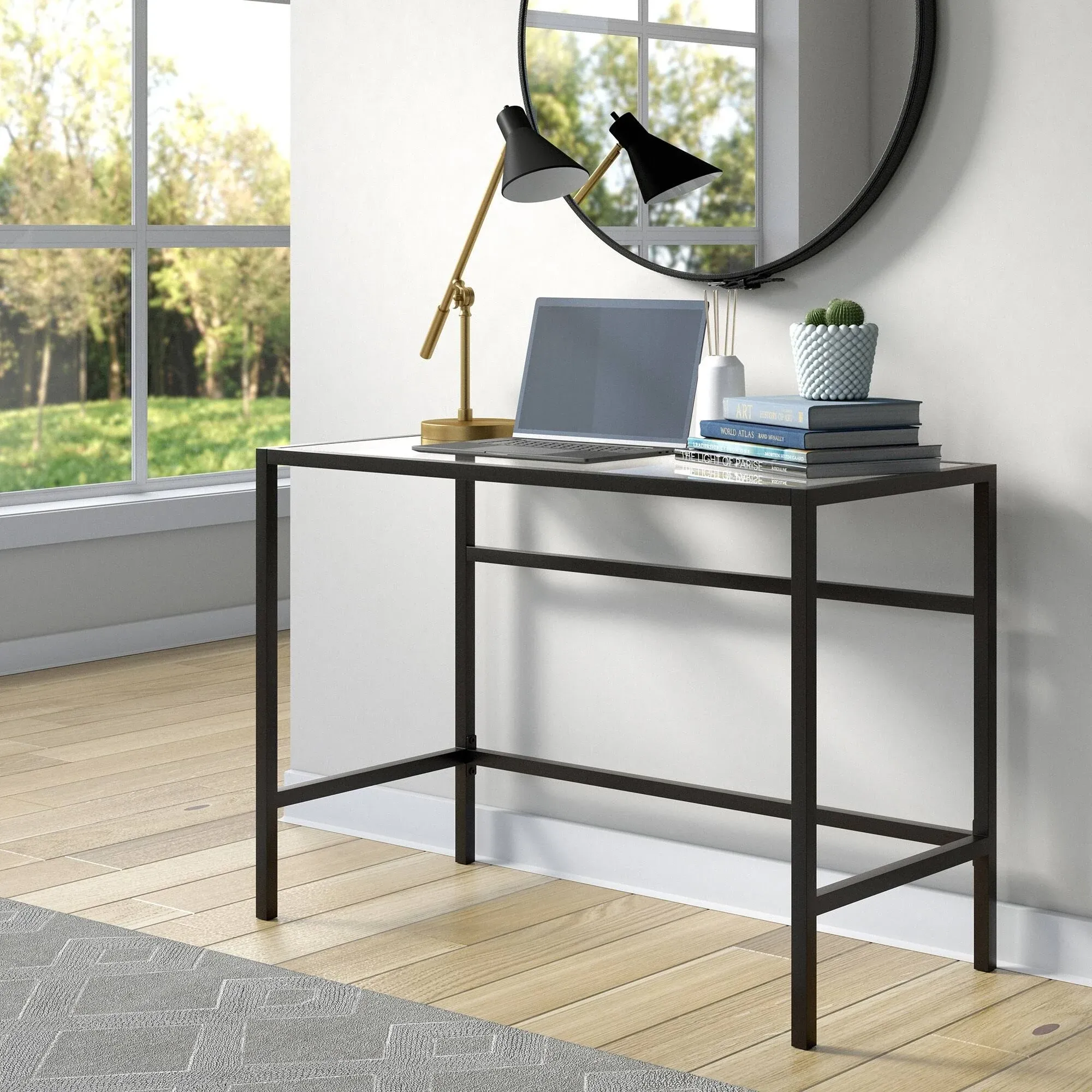 Sivil Writing Desk - Blackened Bronze