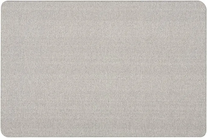 Quartet Oval Office Gray Fabric Bulletin Board