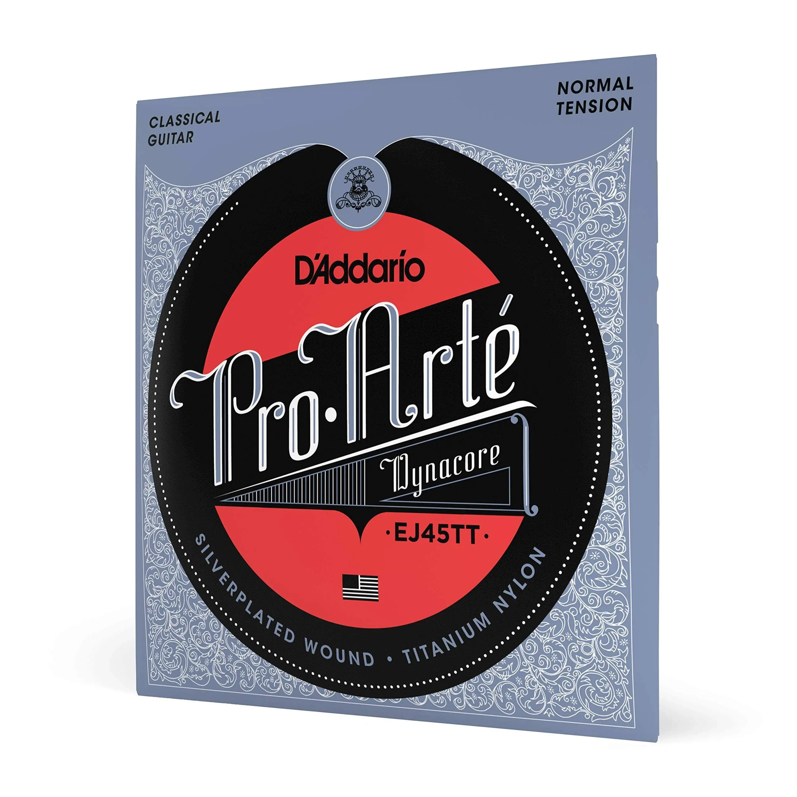 D'Addario EJ45TT ProArte Dynacore Classical Guitar Strings Titanium Trebles Normal Tension