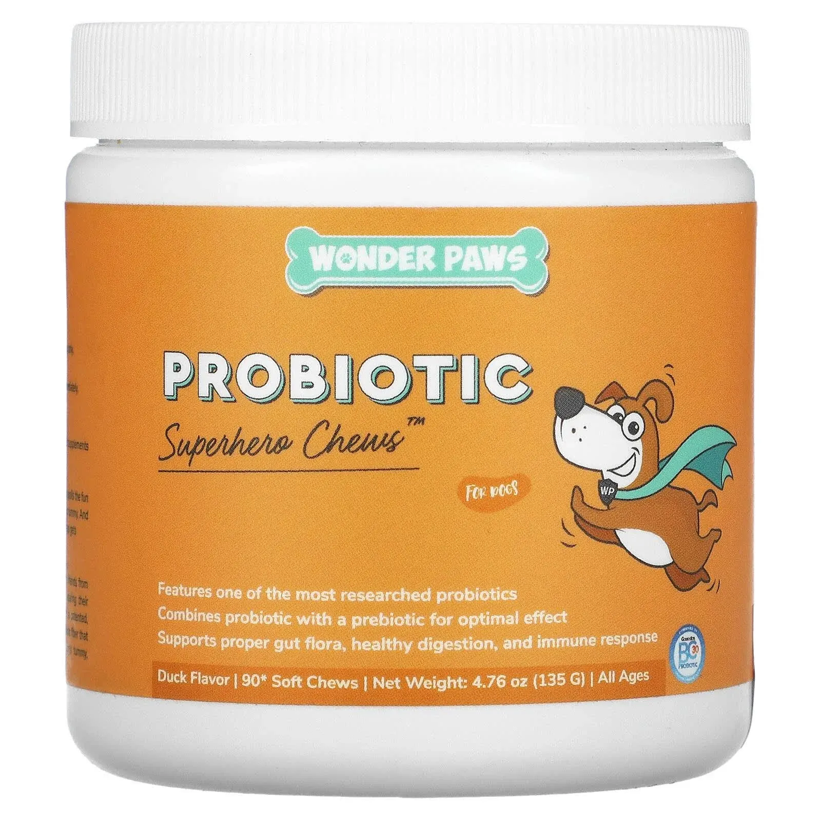 Probiotic Chews for Dogs – Supports Gut Health, Digestion, Gas, Constipation