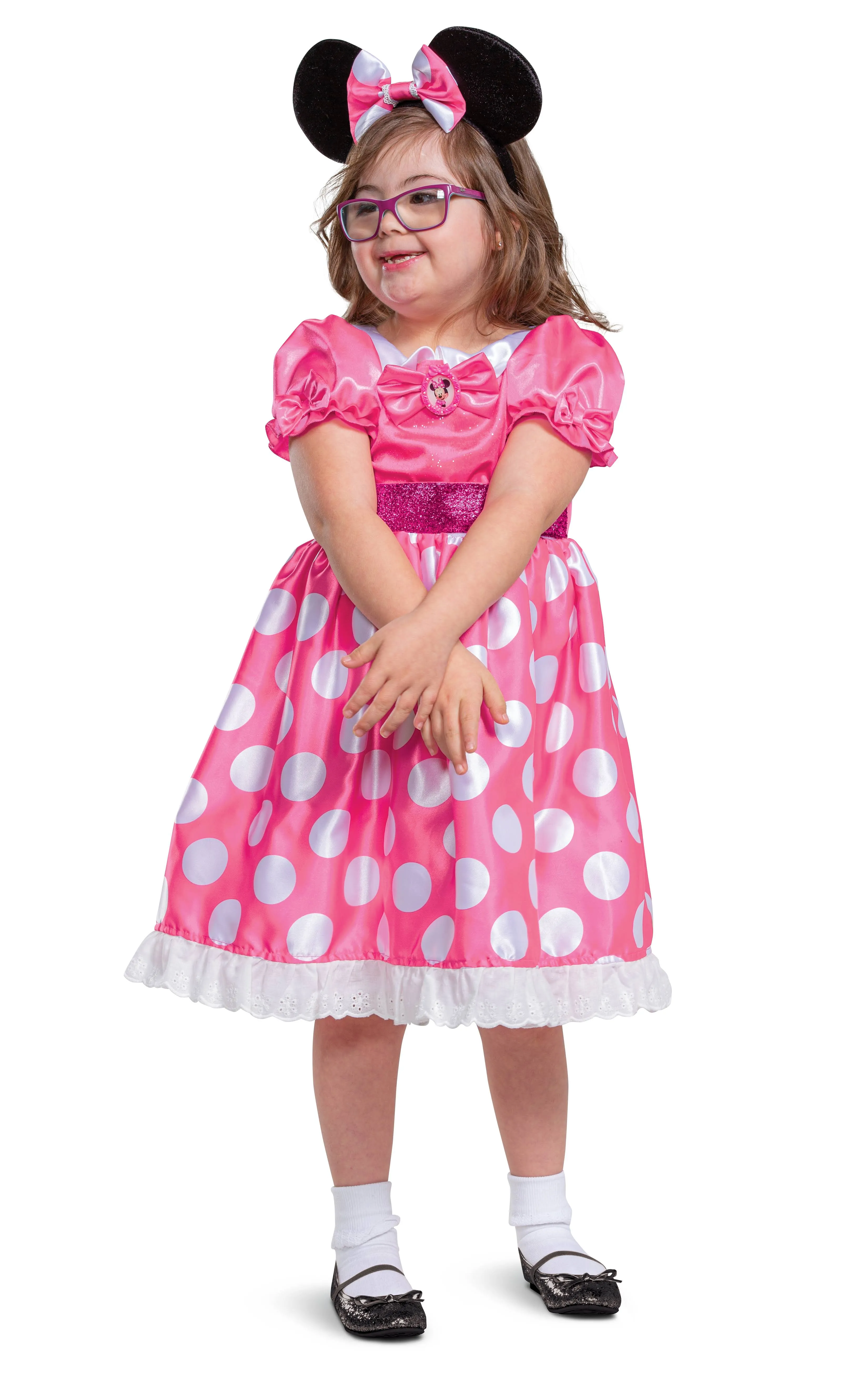 Minnie Mouse Costume for Kids, Official Adaptive Disney Minnie Costume with Accessibility Features