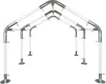 Carport Kit, 20' x 20' High Peak Canopy Fittings, DIY Metal Carport Fr