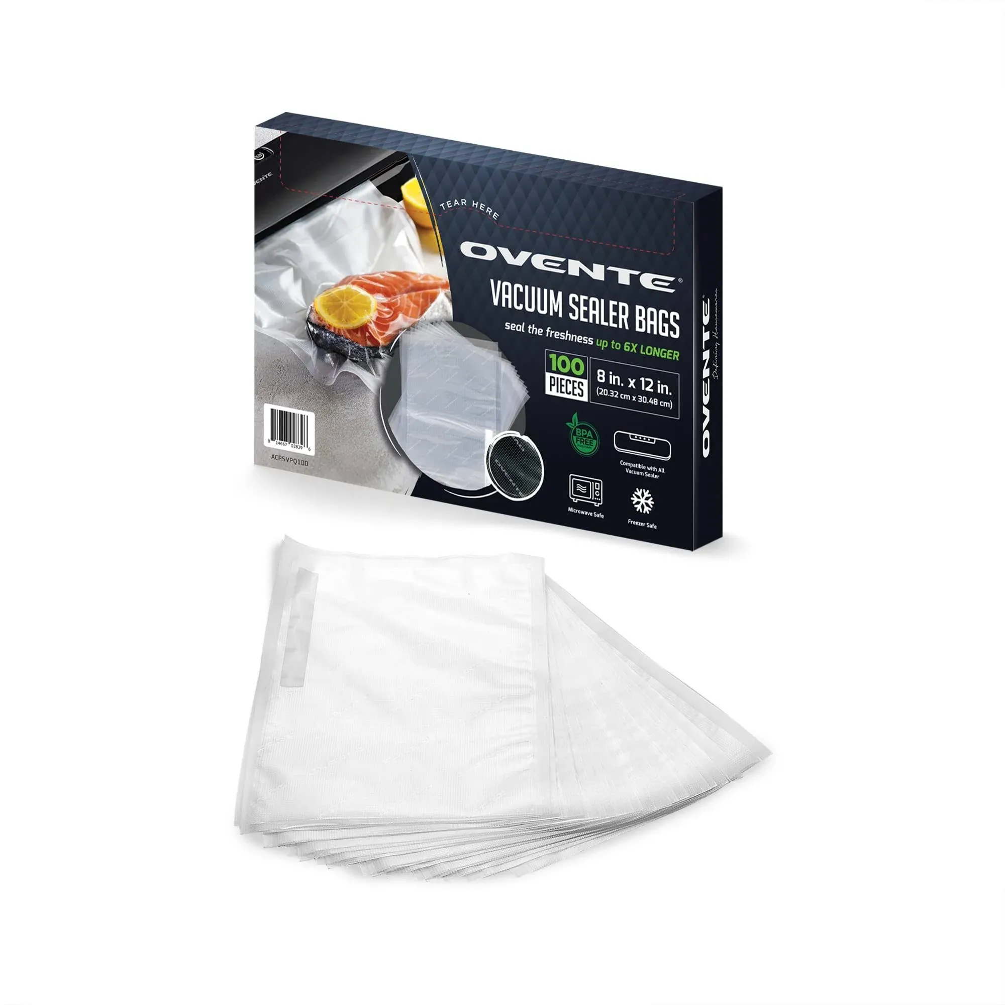 Ovente Pre-Cut Vacuum Sealer Bags