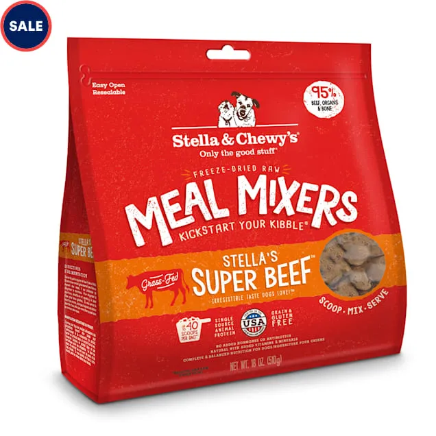 Stella & Chewy's Super Beef Freeze-Dried Meal Mixers 35oz