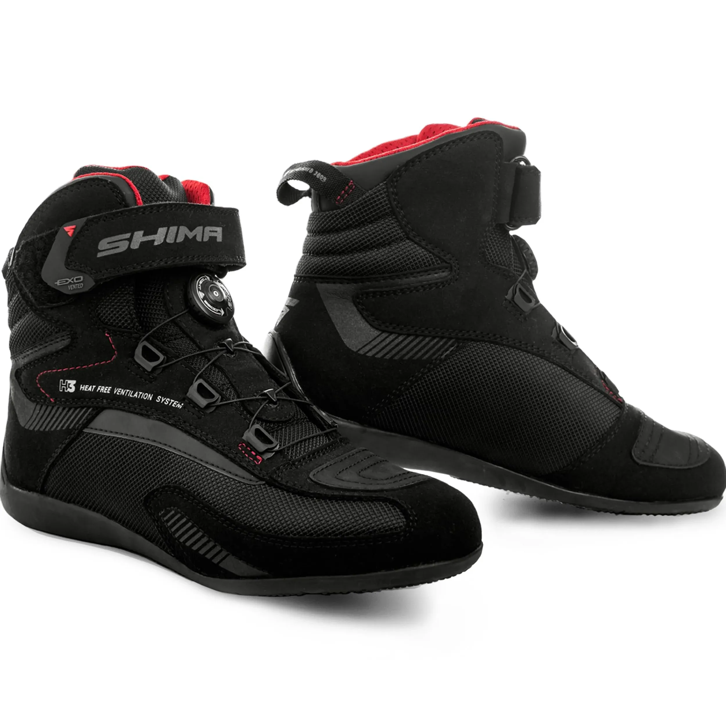 Shima Exo Vented Motorcycle Shoes, Black, Size 47