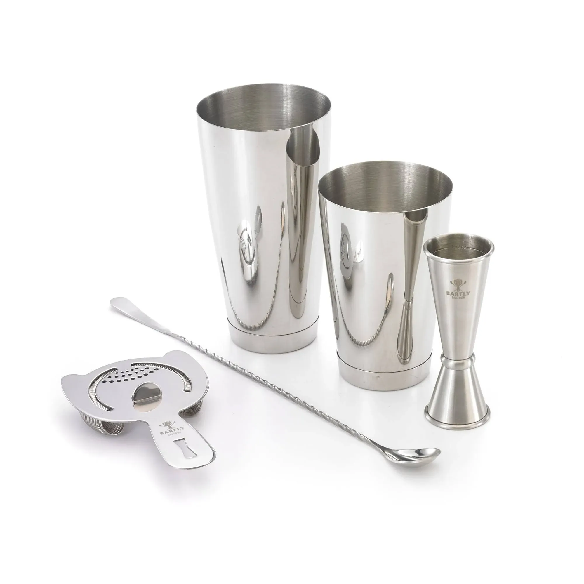 Barfly M37101 Basics Cocktail Set, 5-Piece, Stainless Steel