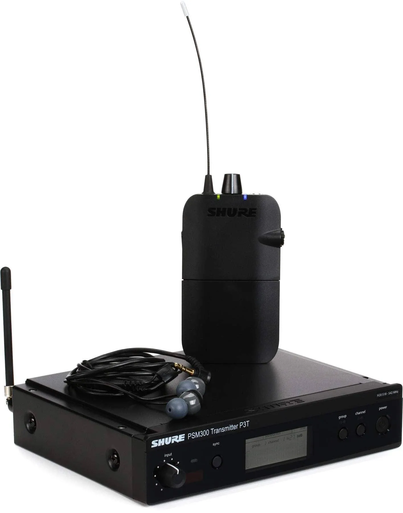 Shure P3TR112GR PSM 300 Wireless in-Ear Monitor System - H20 Band