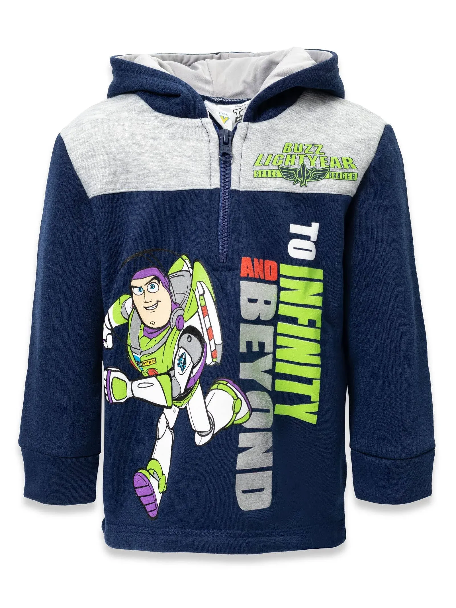 Disney Pixar Toy Story Buzz Lightyear Infant Baby Boys Half Zip Hoodie 18 Months