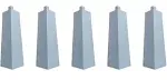 VMDLKB 5 New Aluminum Outside Siding Corner 8 Inches 5 Nails Included