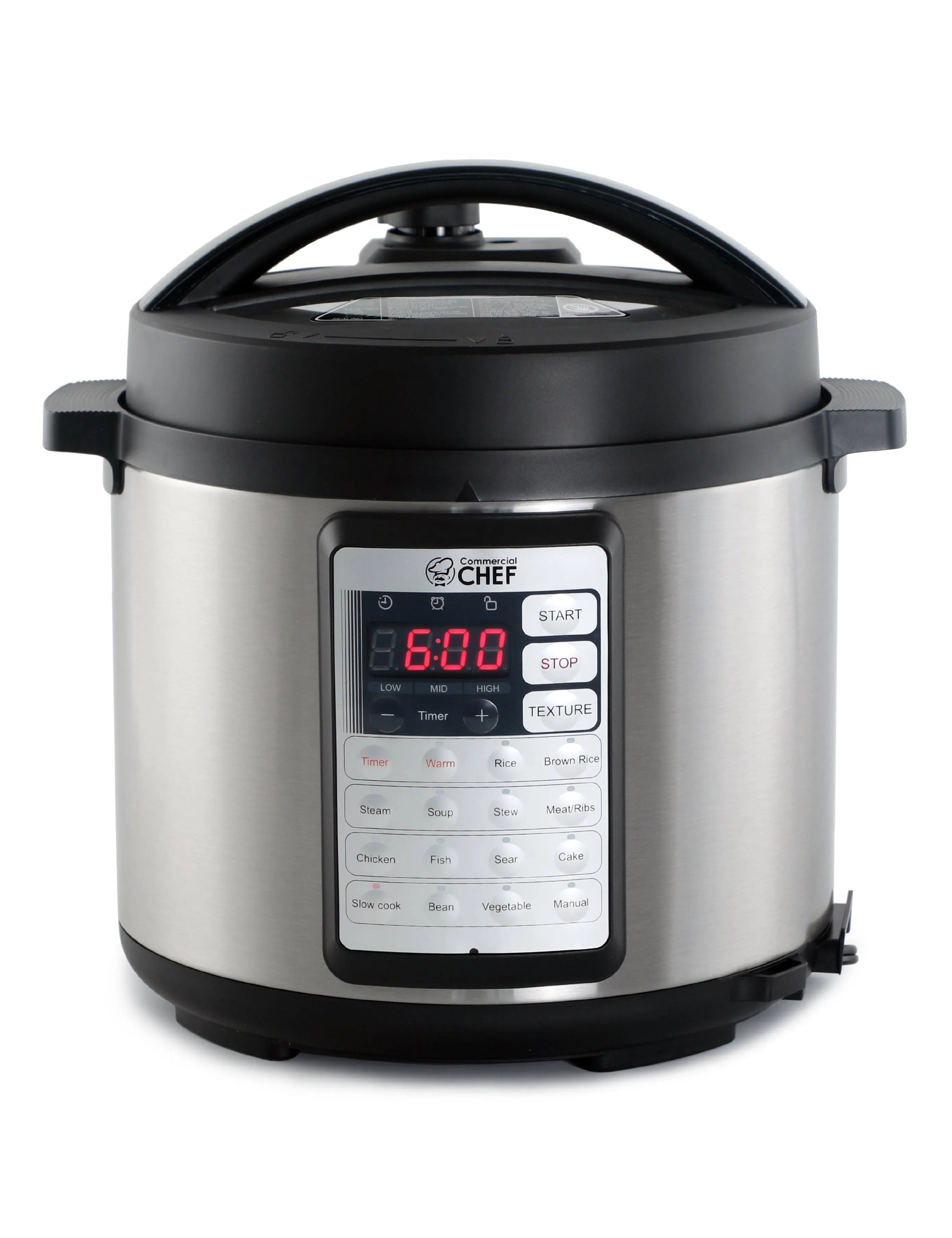 Commercial Chef 6.3 qt 13-in-1 Electric Pressure Cooker