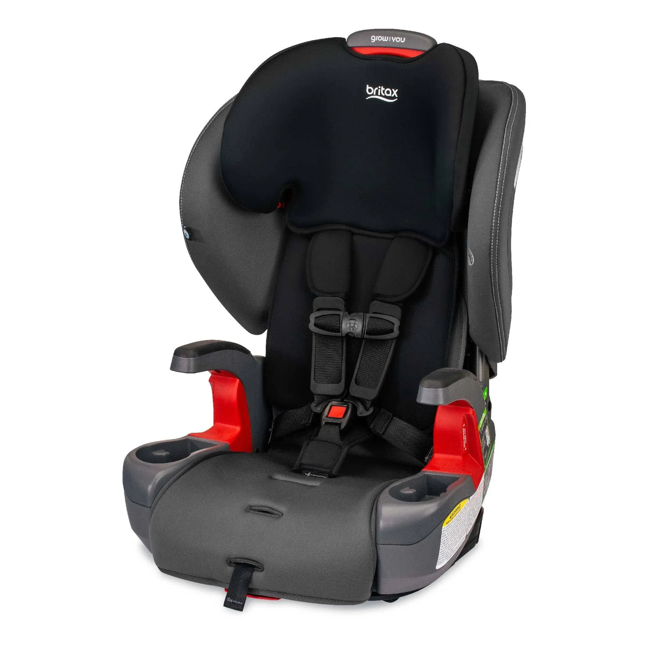 Britax Grow with You Harness Booster Car Seat - Mod Black SafeWash