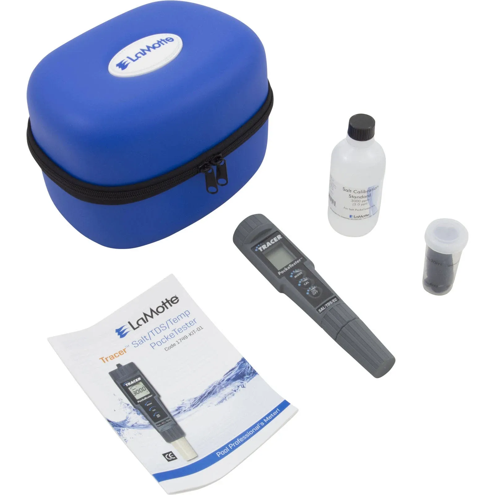 LaMotte 1749-KIT-01 Salt/TDS/Temperature/EC Pocket Tester Tracer Kit