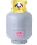 Flame King YSNR501 50 Pound Refrigerant Recovery Cylinder Tank , Gray