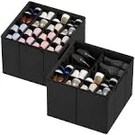 Shoe Organizer for Closet, 2 Pack Foldable Shoe Storage Containers Baskets Boxes