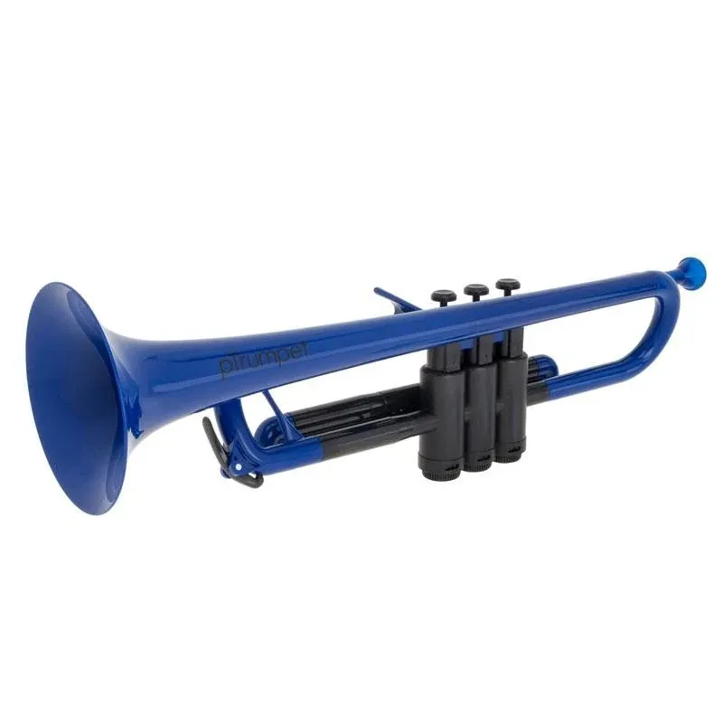 pBone PTRUMPET1B The Plastic Trumpet, Blue (2016 version)