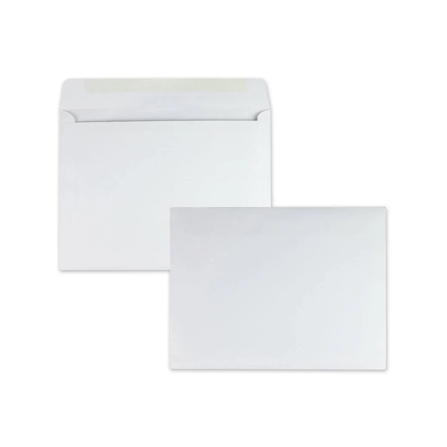 Quality Park™ Open-Side Booklet Envelope, #13 1/2, Cheese Blade Flap, Gummed Closure, 10 x 13, White, 100/Box - M-603110-4792 - Box of 1