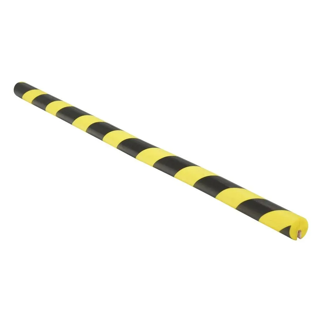 Vestil FEG-A Polyurethane Foam Edge Guard 40 In. Length x 5/16 In. Slot Width Black / Yellow