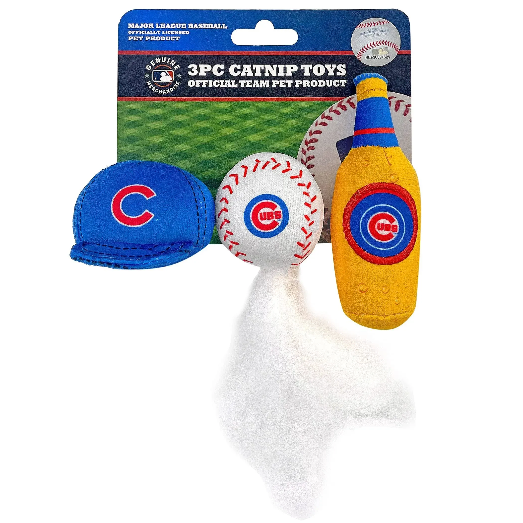 Chicago Cubs 3 pc Cat Nip Toy Set Pets First