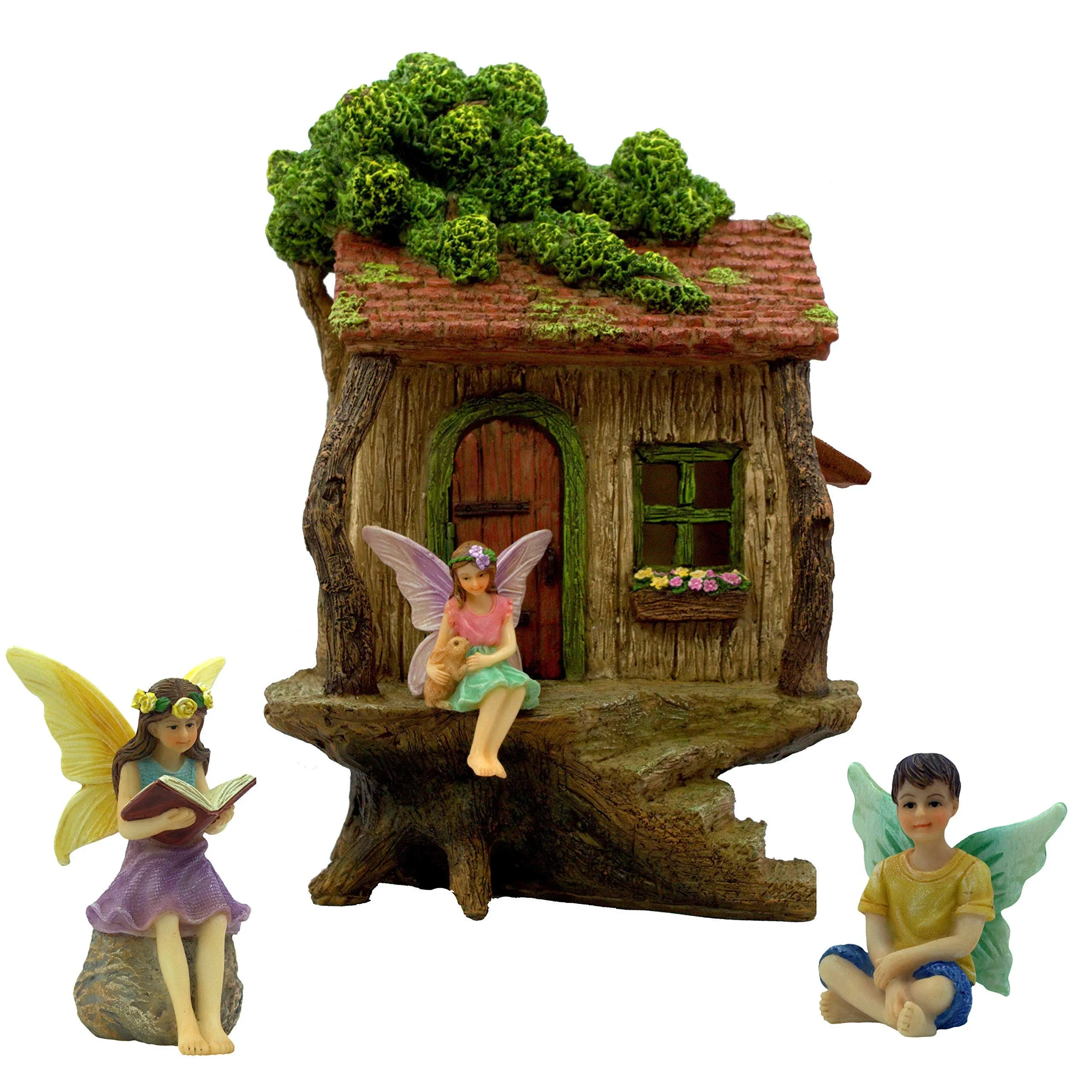 Fairy Garden House Kit, with Fairy Garden Accessories - Fairy Garden Kit with &amp;