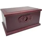 Fararoad Wooden Urn Box for Human Adult, Professional Urns Ashes Cherry 