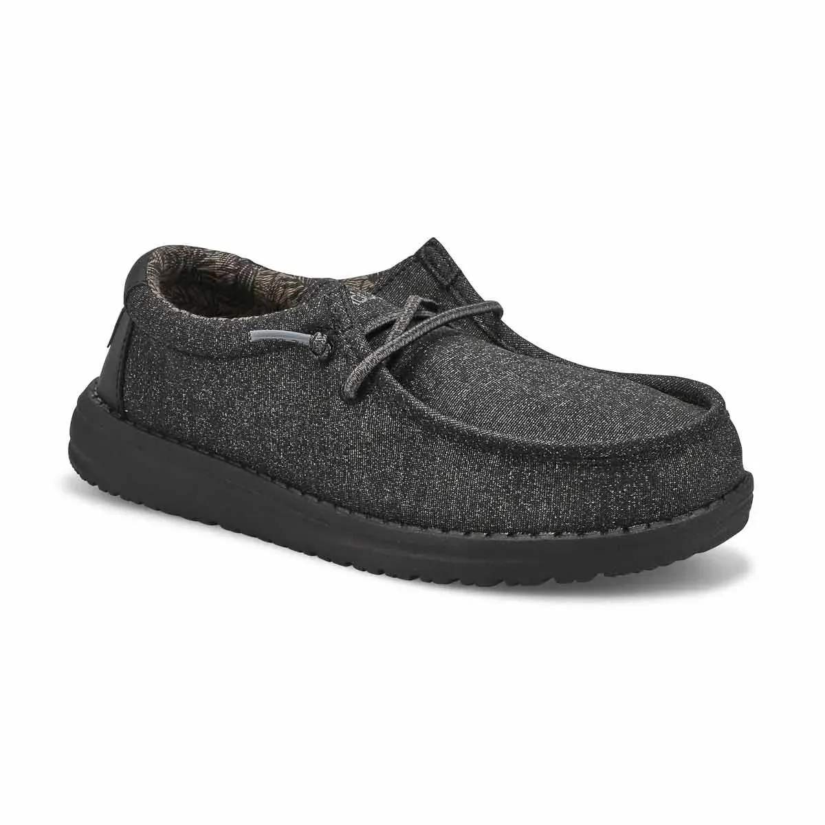 Youth Hey Dude 130134900 Wally Youth Black Shoe