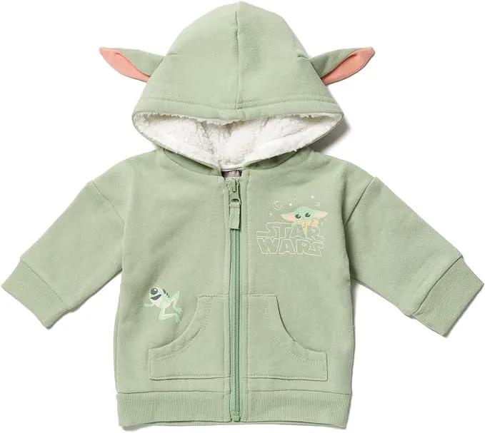 STAR WARS The Mandalorian The Child Fleece Zip Up Hoodie Infant to Toddler