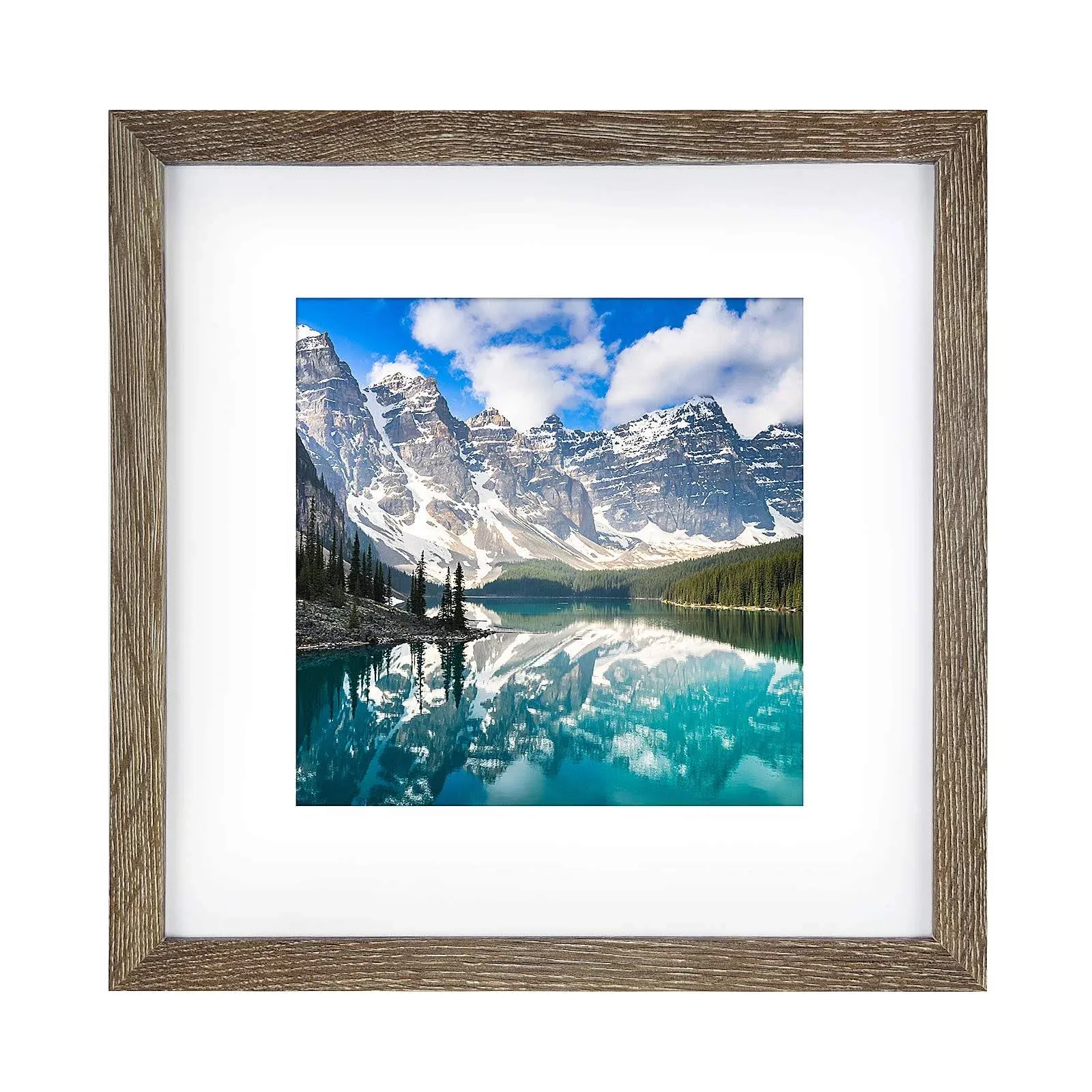  12x12 Frame Made to Display 8x8 Pictures with Mat or 12 x 12 Photos Without 