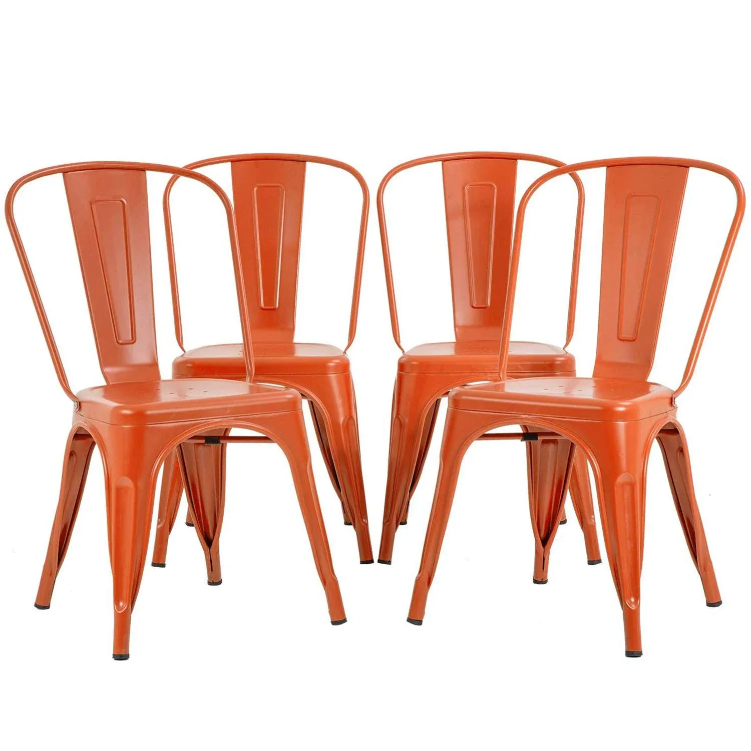 FDW Metal Dining Chairs (Set of 4)