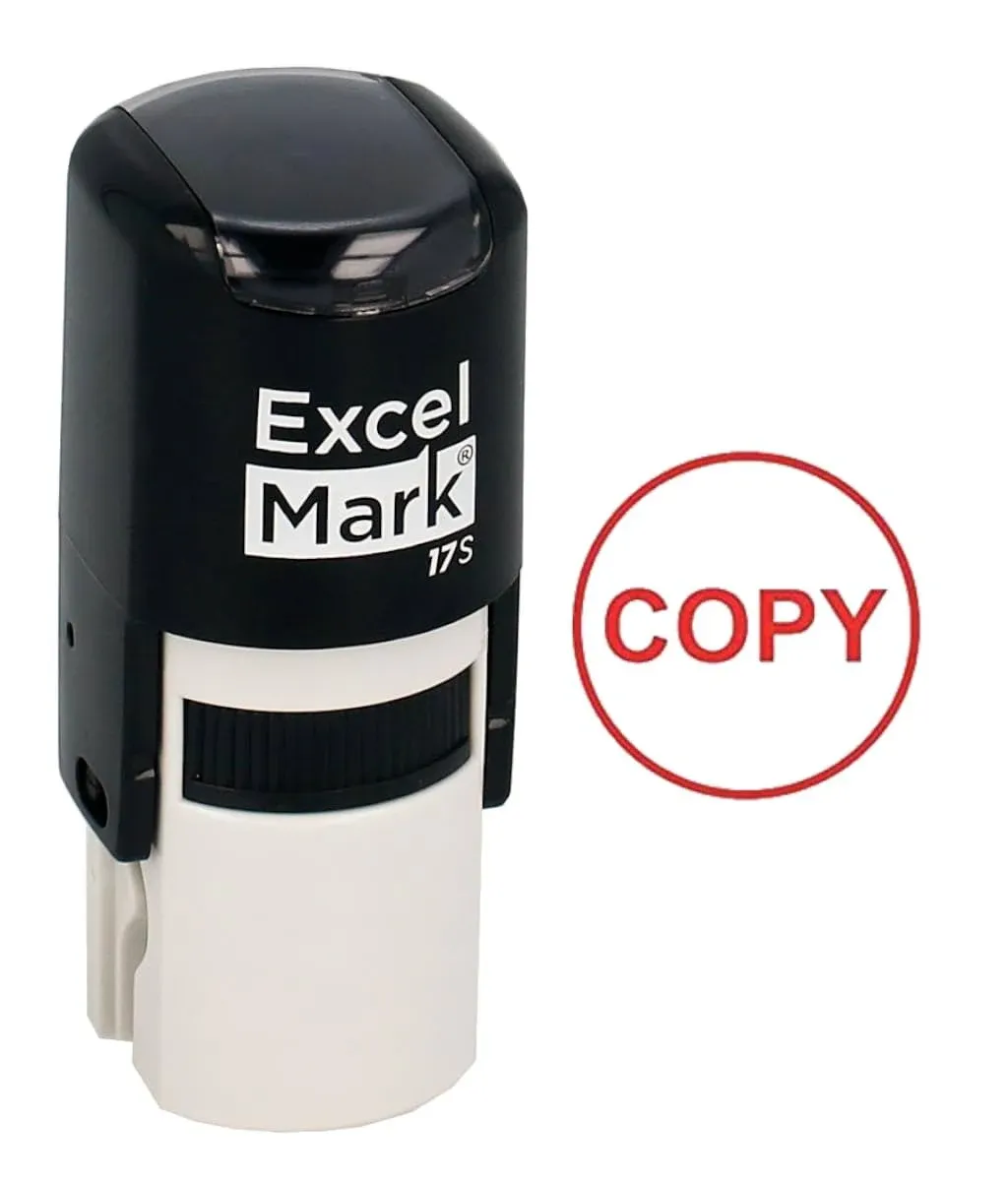 ExcelMark Copy Self-Inking Rubber Stamp (A17-Red Ink)