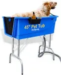 SHELANDY 45" Pet Grooming Bathtub Dog Wash Station | Heavy Duty Bathing Tub