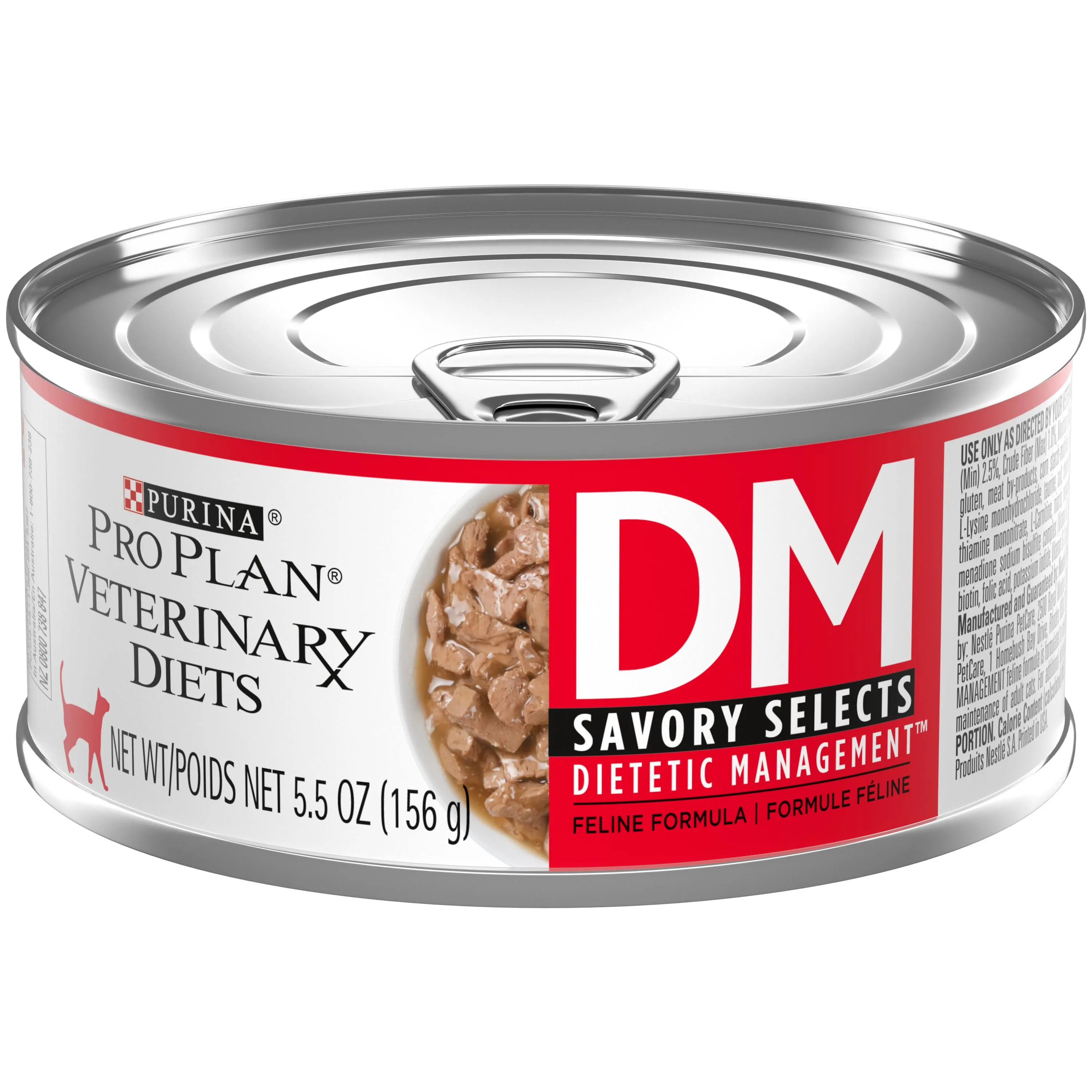 Purina Pro Plan Veterinary Diets DM Dietetic Management Savory Selects Feline Formula Wet Cat Food