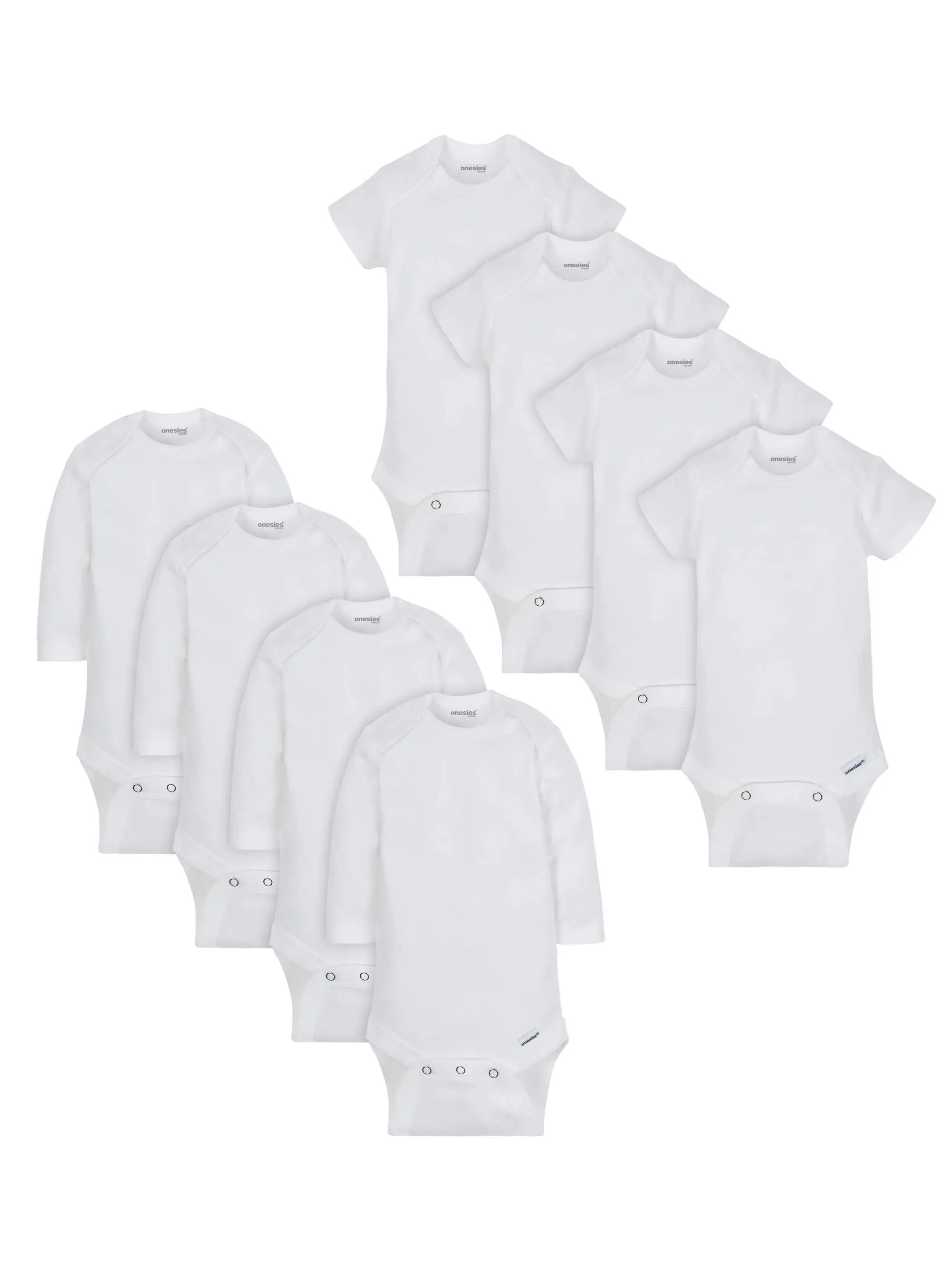 Onesies Brand unisex-baby 8-pack Short Sleeve Mix & Match Bodysuits