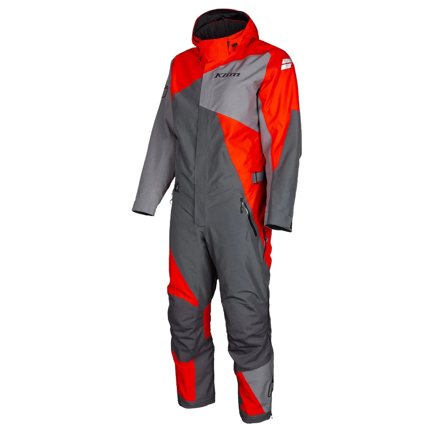 Klim Railslide One-Piece Suit Asphalt - High Risk Red Medium