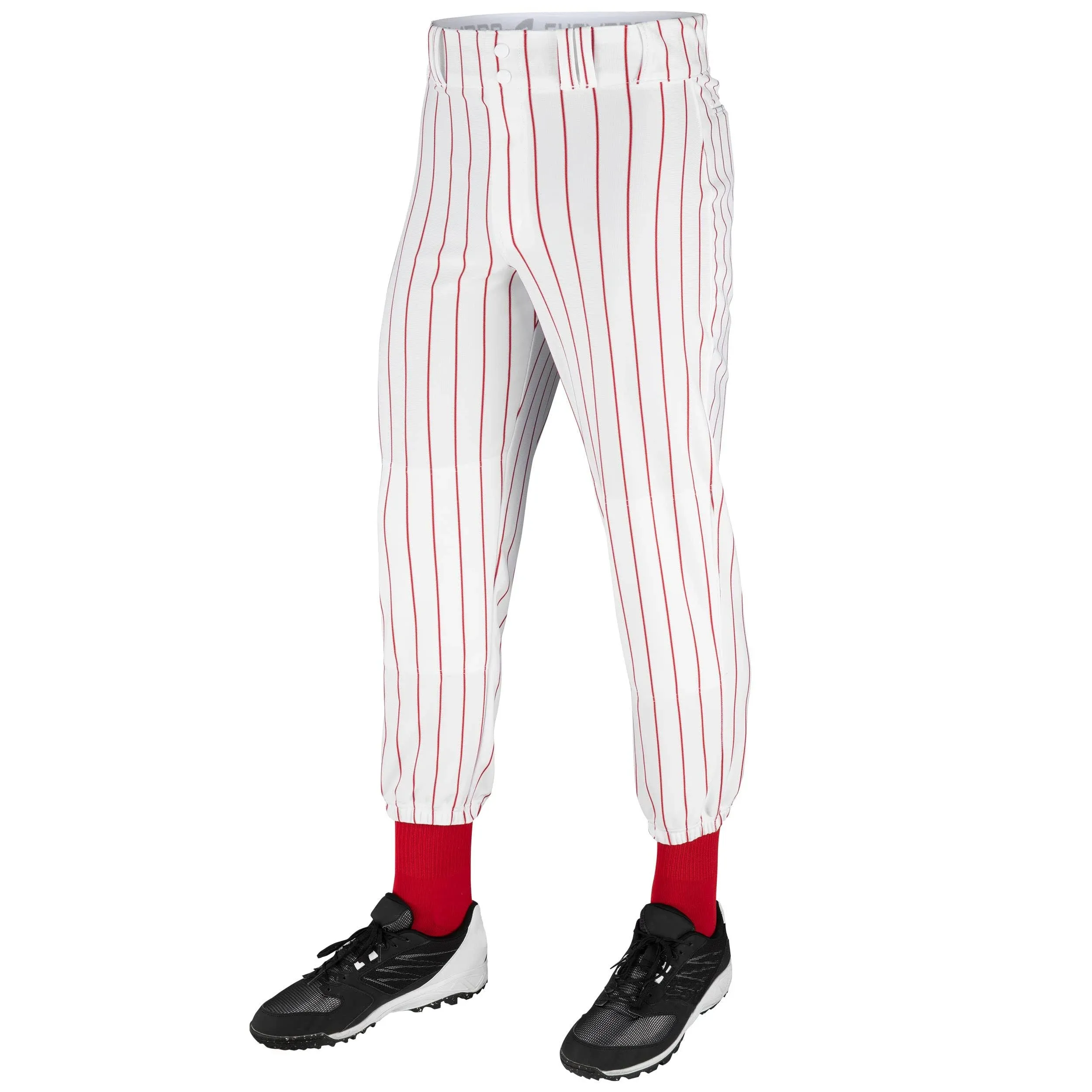 Champro BPPIN Triple Crown Baseball Pant - White Scarlet - Adult XL