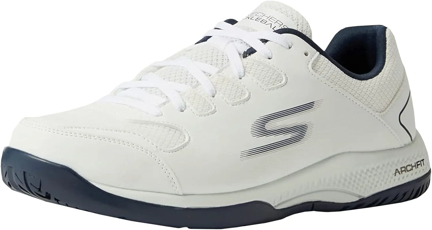 Skechers Viper Court Men's Pickleball Shoes White/Navy Size 11.5 Width EE - Wide