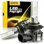 AUXITO 9145 LED Fog Light Bulbs, 6000lm 6500K Cool White Light, 300% Brightness H10 9140 9045 9040 LED Fog Lights, CSP LED Chips, DRL Replacement for