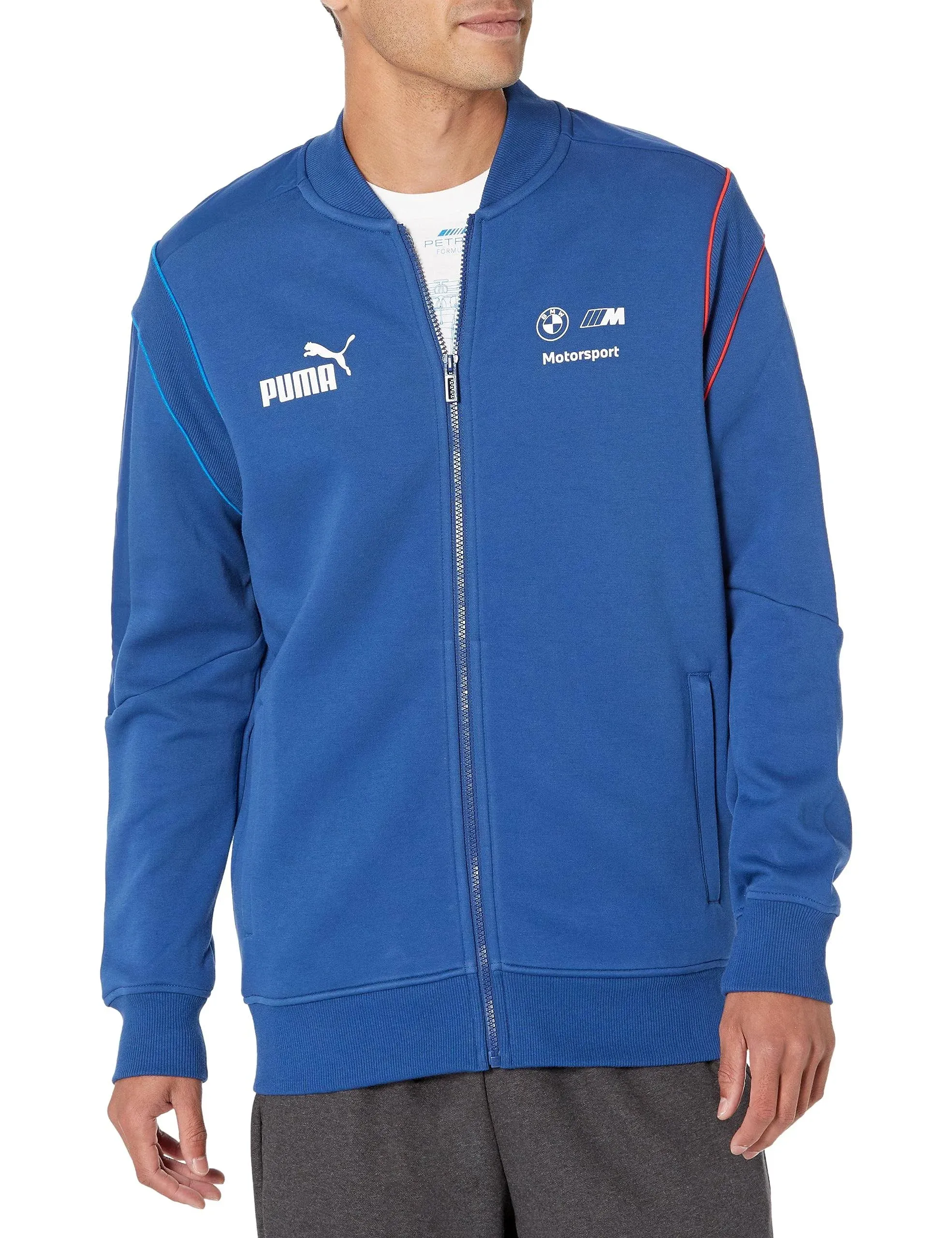 Puma Men's BMW M Motorsport MT7 Sweat Jacket - Blue - Jackets