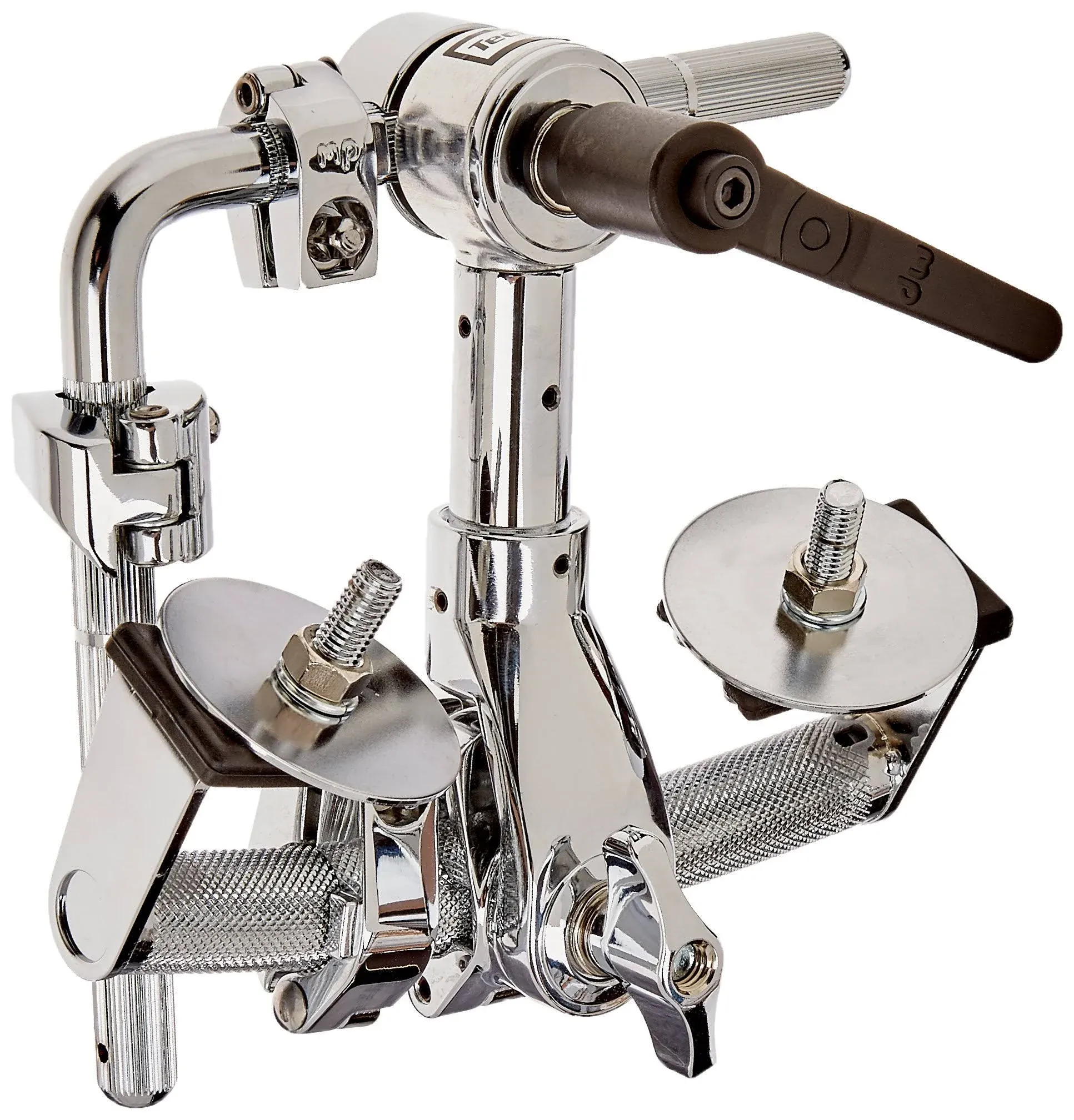 Retro-Style Banana Bass Drum Mount, Chrome